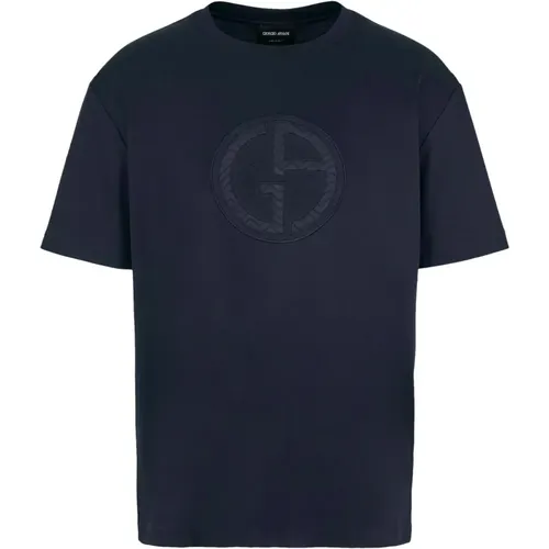 Elegant Short Sleeve T-shirt , male, Sizes: 4XL, 3XL - Giorgio Armani - Modalova