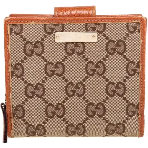 Pre-owned Canvas wallets , female, Sizes: ONE SIZE - Gucci Vintage - Modalova