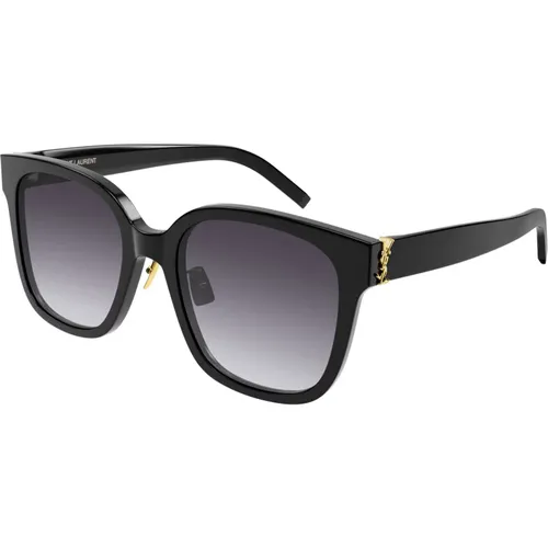 Grey Shaded Sonnenbrillen SL M105/F , Damen, Größe: 55 MM - Saint Laurent - Modalova