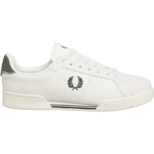 Einfache Schnürsneakers , Herren, Größe: 42 EU - Fred Perry - Modalova