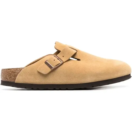 Suede Boston Sandals , female, Sizes: 11 UK, 8 UK, 7 UK, 10 UK, 9 UK, 12 UK - Birkenstock - Modalova