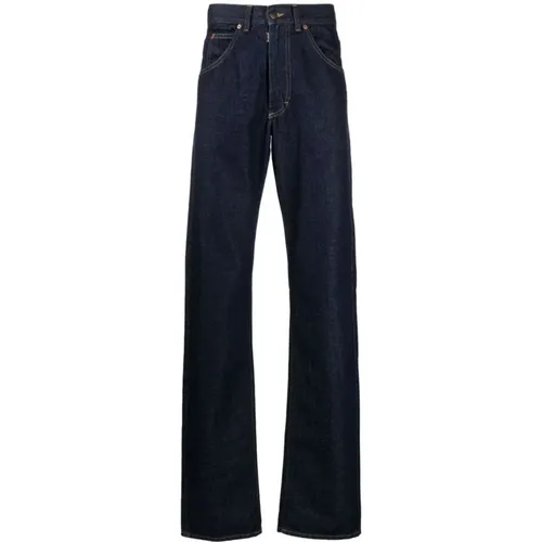 Blaue Straight Jeans mit 5 Taschen - Maison Margiela - Modalova