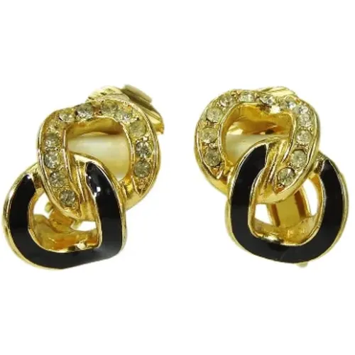 Pre-owned Metal earrings , female, Sizes: ONE SIZE - Dior Vintage - Modalova