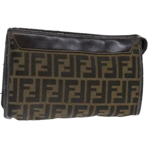 Pre-owned Canvas clutches , female, Sizes: ONE SIZE - Fendi Vintage - Modalova