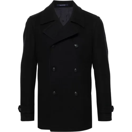 Wool Blend Double-Breasted Coat , male, Sizes: 2XL, XL - Tagliatore - Modalova