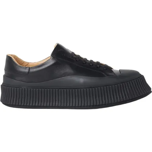 Chunky Low Top Sneakers aus Leder , Herren, Größe: 44 EU - Jil Sander - Modalova