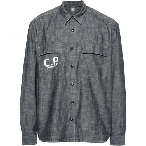 CP Company Shirts Grey , male, Sizes: S, L, M - C.P. Company - Modalova