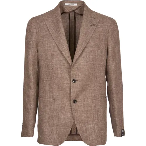 Men's Clothing Jacket Ss24 , male, Sizes: L, XL, 2XL - Tagliatore - Modalova