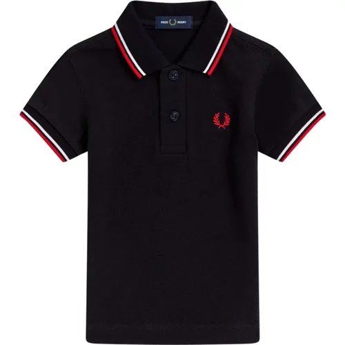 Classic Two-Stripe Polo Shirt for Kids , male, Sizes: ONE SIZE - Fred Perry - Modalova
