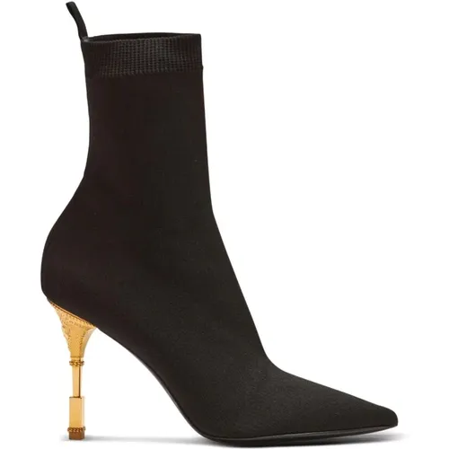 Elegant Ankle Boot High Heels , female, Sizes: 8 UK, 3 UK, 4 UK, 7 UK - Balmain - Modalova