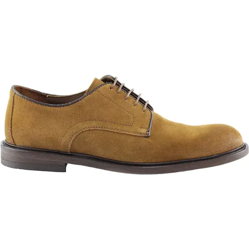 Suede Derby Shoes , male, Sizes: 7 UK, 8 UK, 9 UK - Marco Ferretti - Modalova