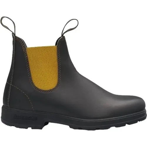 Leather Boots with Elastic Side Panels , female, Sizes: 4 1/2 UK, 3 1/2 UK, 5 UK, 8 UK, 5 1/2 UK, 3 UK, 7 UK - Blundstone - Modalova