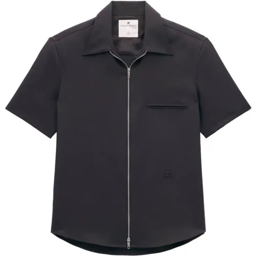 Short Sleeve Shirts , Herren, Größe: L - Courrèges - Modalova