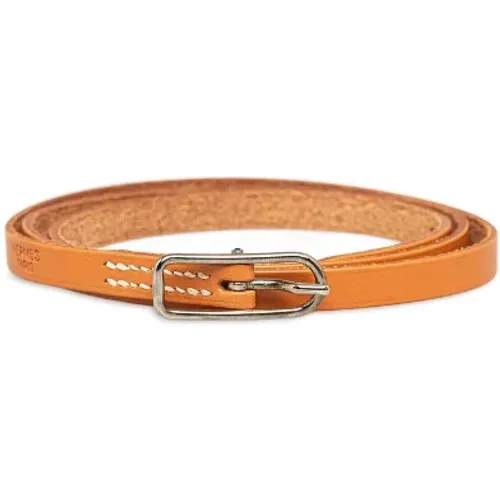 Pre-owned Leather belts , female, Sizes: ONE SIZE - Hermès Vintage - Modalova