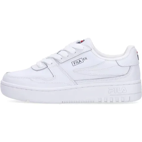 Weiße Niedrige Eco-Leder Sneaker , Damen, Größe: 37 EU - Fila - Modalova