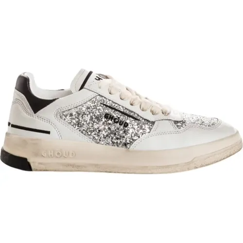 Glitzer Leder Sneakers , Damen, Größe: 40 EU - Ghoud - Modalova