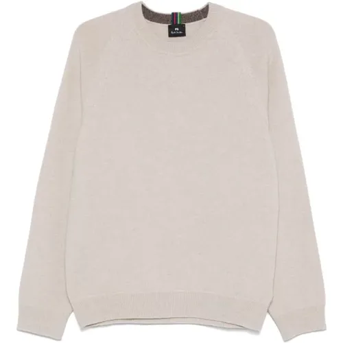 Weiße Merinowolle Rundhalsausschnitt Pullover - Paul Smith - Modalova