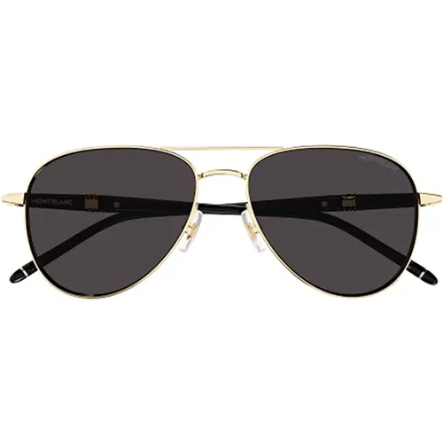 Schwarze Sonnenbrille für Herren - Montblanc - Modalova
