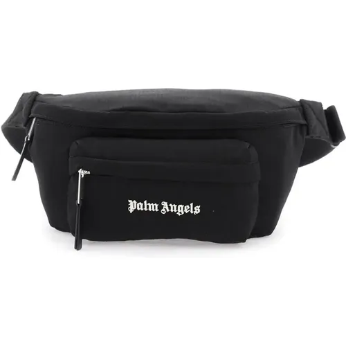 Embroidered logo canvas waist bag , male, Sizes: ONE SIZE - Palm Angels - Modalova