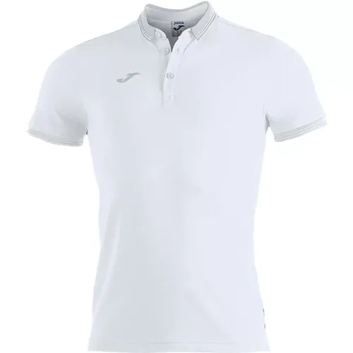 Bali Polo Shirt Weiß Kurzarm , Herren, Größe: L - Joma - Modalova