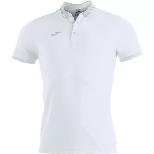 Bali Polo Shirt Weiß Kurzarm , Herren, Größe: M - Joma - Modalova