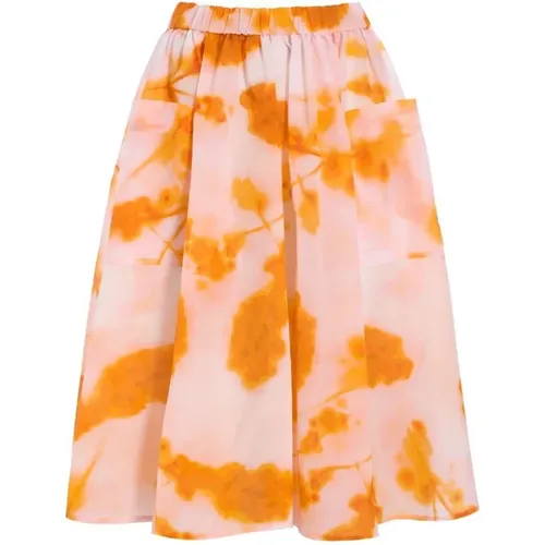 Abstract Floral Print Skirt , female, Sizes: XL, S, L, XS - Bitte Kai Rand - Modalova