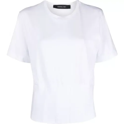 Weiße T-Shirts und Polos Kollektion , Damen, Größe: 2XS - Federica Tosi - Modalova
