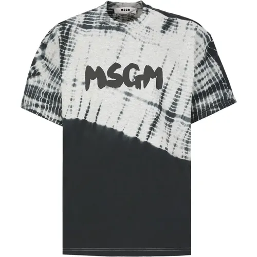 T-shirts and Polos Grey , male, Sizes: M, S, L - Msgm - Modalova