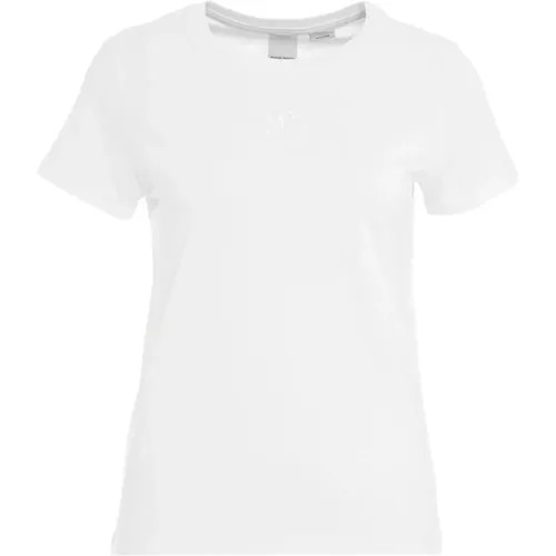 Logo T-Shirt mit kurzen Ärmeln , Damen, Größe: XS - pinko - Modalova
