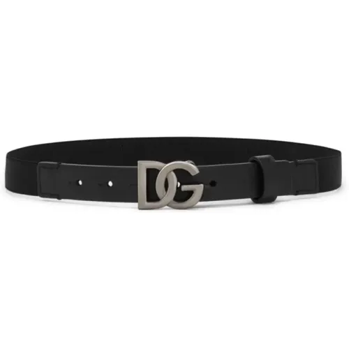 Fashionable Leather Belt for Men - Dolce & Gabbana - Modalova