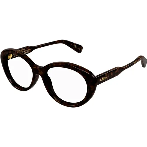 Mode Brille Schwarzer Rahmen , Damen, Größe: 53 MM - Chloé - Modalova