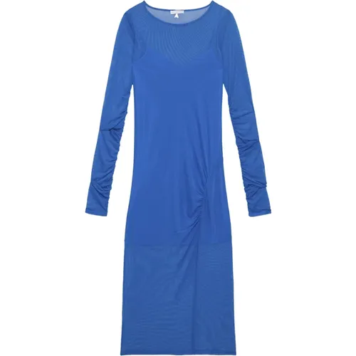 Kleid Einfarbig TUL Stretch-Tüll schmales Kleid - PATRIZIA PEPE - Modalova