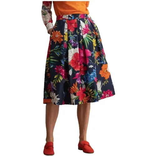 Floral Midi Skirt , female, Sizes: S, XS, M - Gant - Modalova