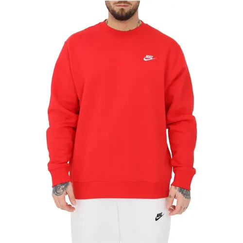 Roter Club Fleece Hoodie , Herren, Größe: L - Nike - Modalova