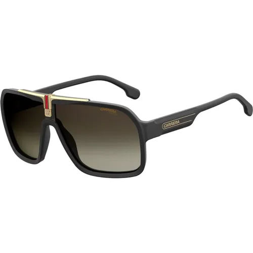 Black/Grey Brown Shaded Sunglasses , male, Sizes: 64 MM - Carrera - Modalova