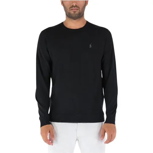 Cotton Crew Neck Sweater , male, Sizes: XL, S, 2XL - Ralph Lauren - Modalova