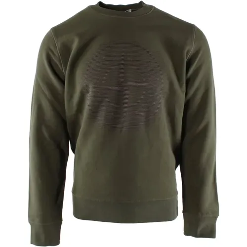 Grüner Baumwoll Herren Pullover , Herren, Größe: L - Stone Island - Modalova