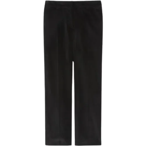 Schwarze Cordhose mit ausgestelltem Bein , Damen, Größe: XL - Max Mara Weekend - Modalova