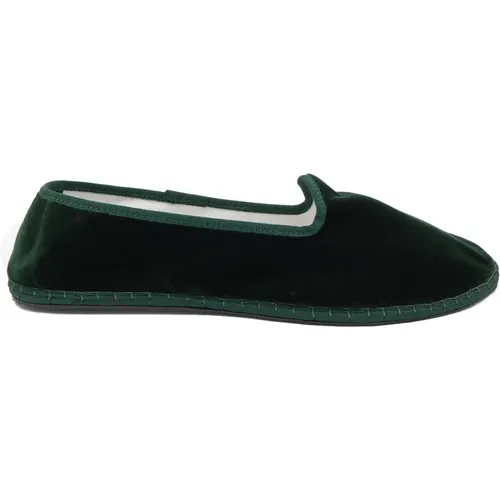 Unisex's plain bottle-coloured velvet shoes , Damen, Größe: 37 EU - Gallo - Modalova