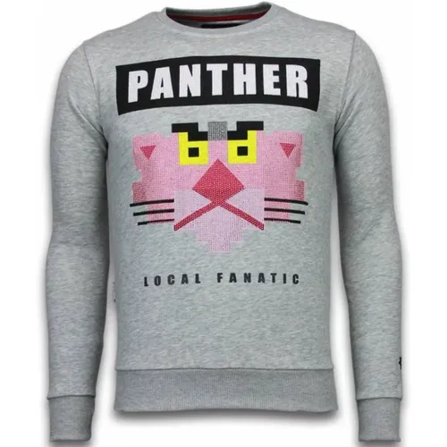 Pink Panther Rhinestone Sweater - Herren Pullover - 5915G , Herren, Größe: M - Local Fanatic - Modalova