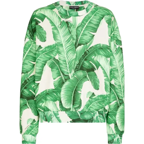 Grafikdruck Baumwoll-Sweatshirt - Dolce & Gabbana - Modalova
