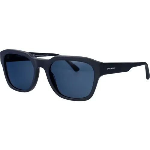 Stylish Sunglasses with Model 0Ea4175 , male, Sizes: 55 MM - Emporio Armani - Modalova