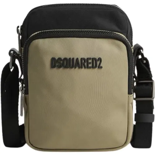 Umhängetasche mit Reißverschluss und Logo-Tasche - Dsquared2 - Modalova