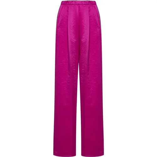 Magenta Trousers , female, Sizes: M, L - Forte Forte - Modalova