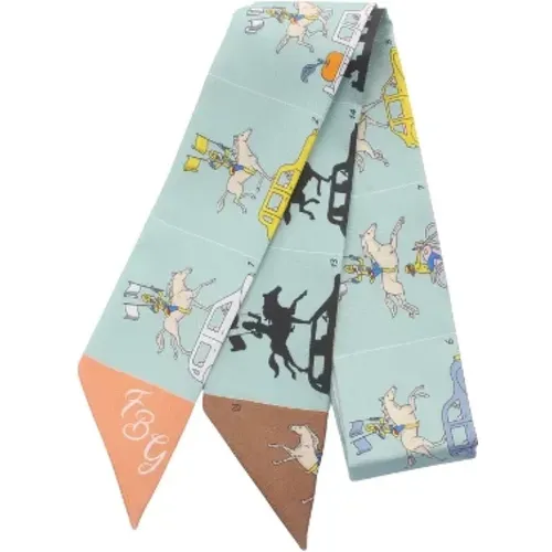 Pre-owned Canvas scarves , female, Sizes: ONE SIZE - Hermès Vintage - Modalova