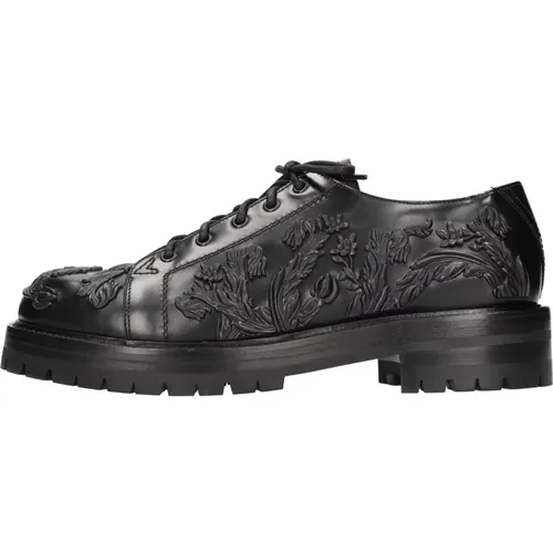 Flache Schuhe Schwarz Versace - Versace - Modalova