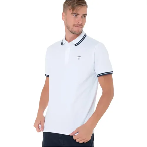 Besticktes Logo Slim Fit Poloshirt , Herren, Größe: 2XL - Guess - Modalova