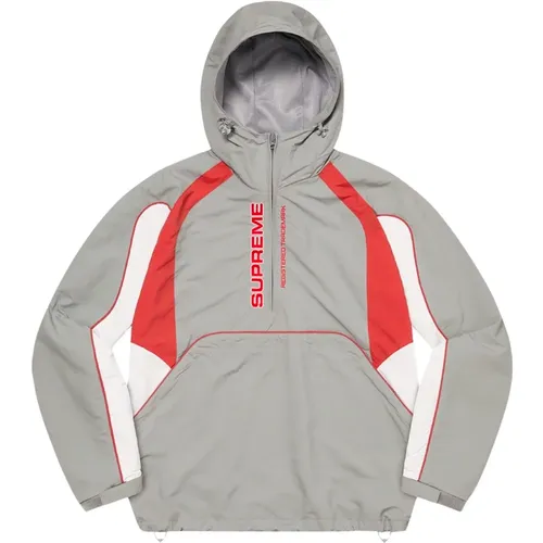 Wasserabweisender Half Zip Pullover Grau - Supreme - Modalova