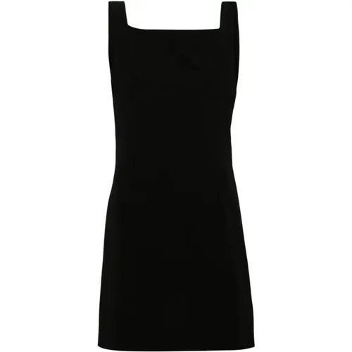 Crepe Square Neck Dress , female, Sizes: S - Givenchy - Modalova