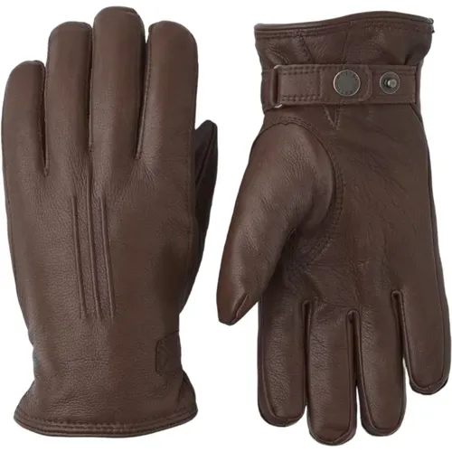 Warm Deerskin Lambskin Winter Gloves , male, Sizes: 12 IN - Hestra - Modalova